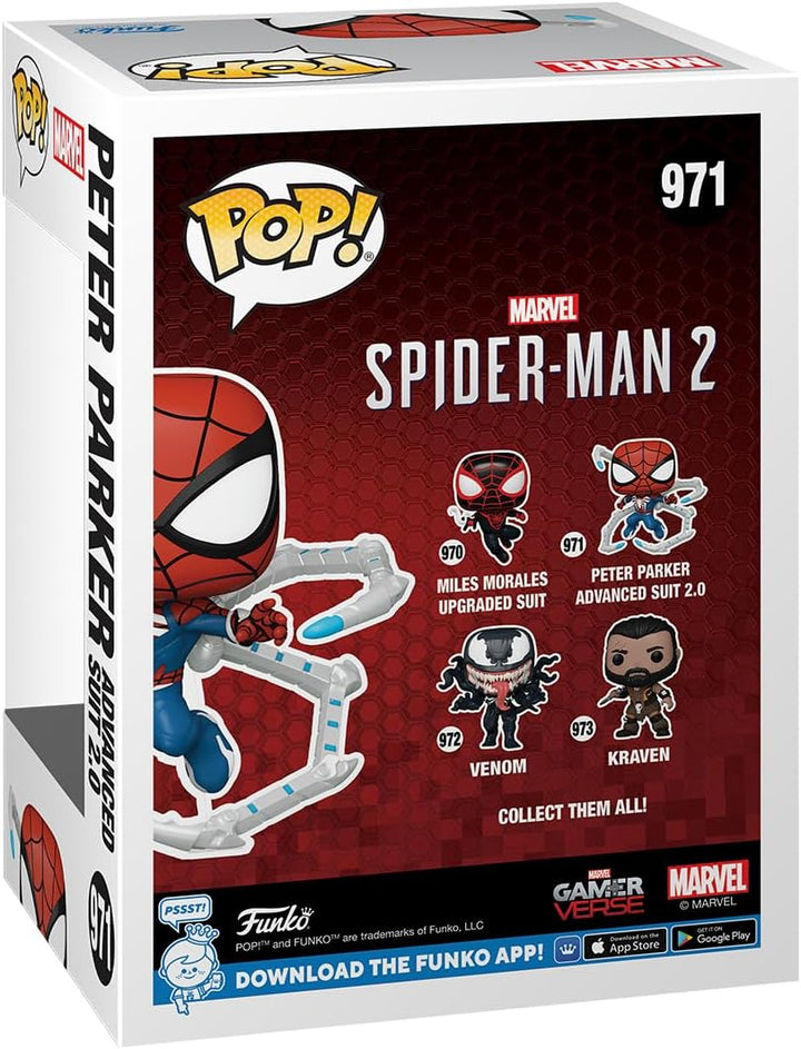 Spiderman 2 Funko POP Peter Parker Advanced Suit 2.0 #971