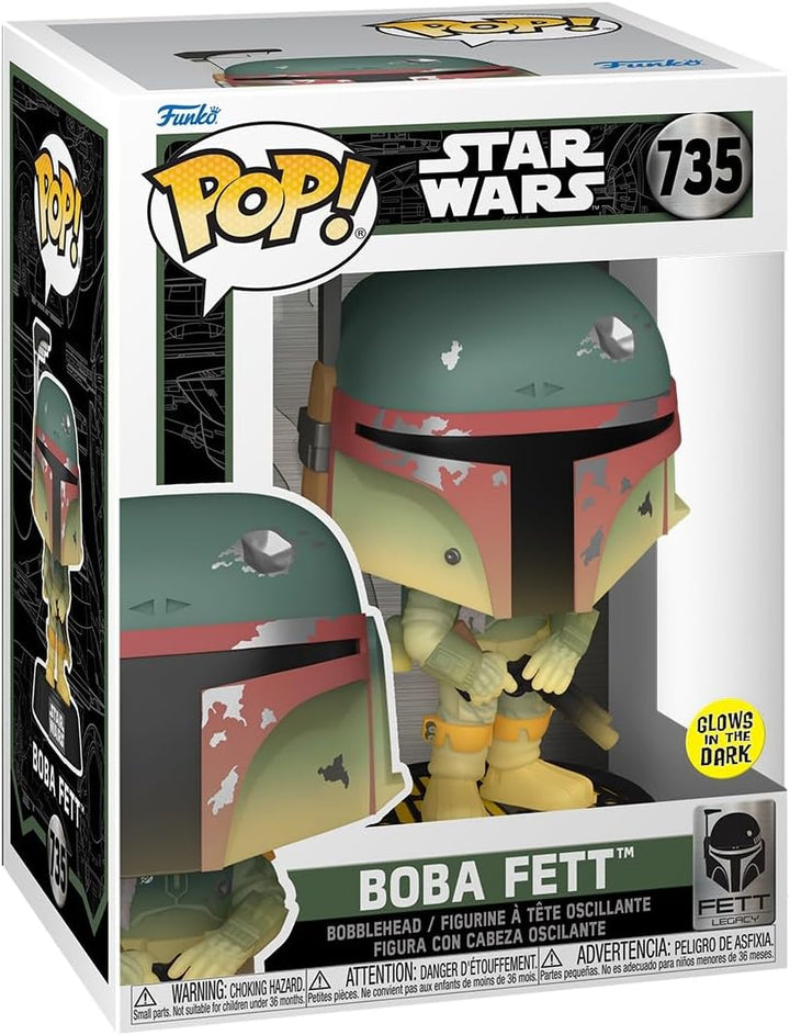 Star Wars Funko POP Boba Fett Glows in the Dark #735