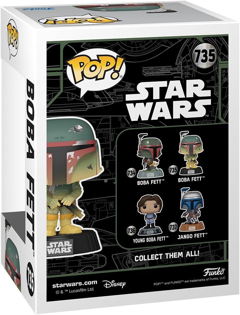 Star Wars Funko POP Boba Fett Glows in the Dark #735