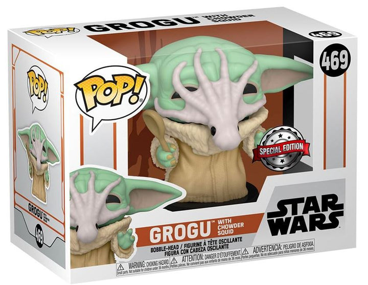 Star Wars Funko POP Grogu with Chowder Squid #469