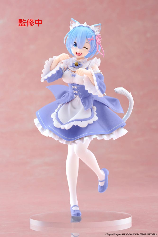 Taito Re:Zero Coreful Statue Rem Cat Maid 18 cm