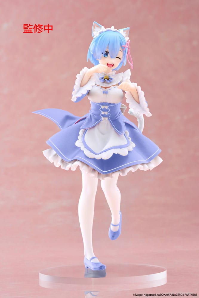Taito Re:Zero Coreful Statue Rem Cat Maid 18 cm