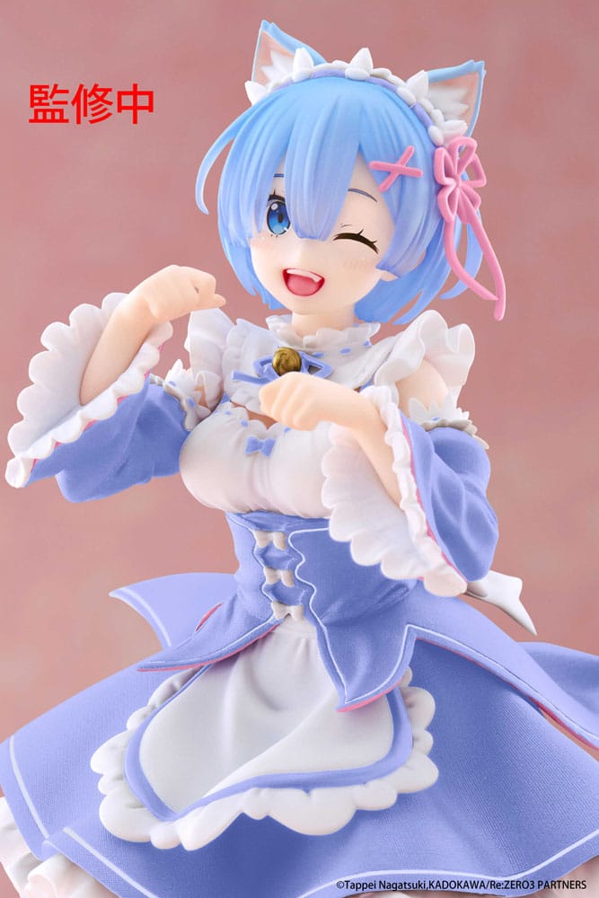 Taito Re:Zero Coreful Statue Rem Cat Maid 18 cm