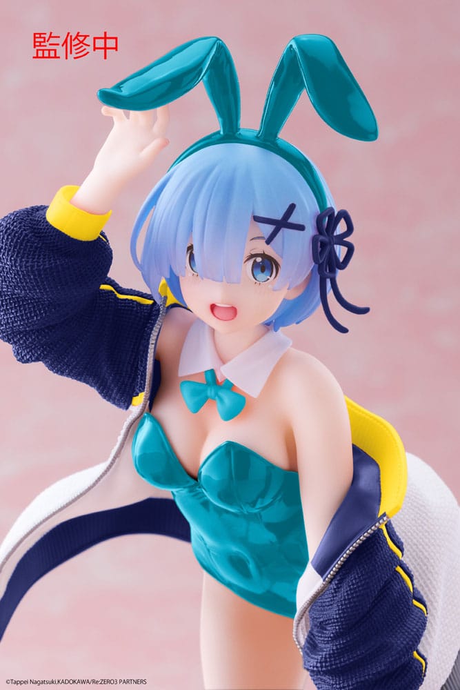 Taito Re: Zero Statue Rem Jacket Bunny Ver. 18 cm