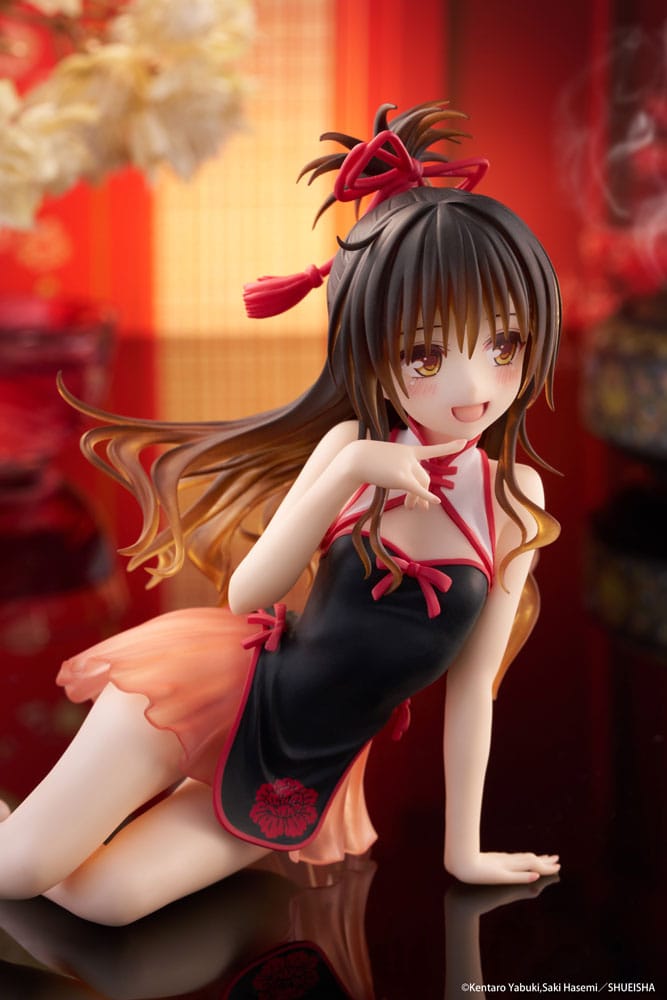 Taito To Love-Ru Darkness Statue Mikan Yuki Chinese Dress 13 cm