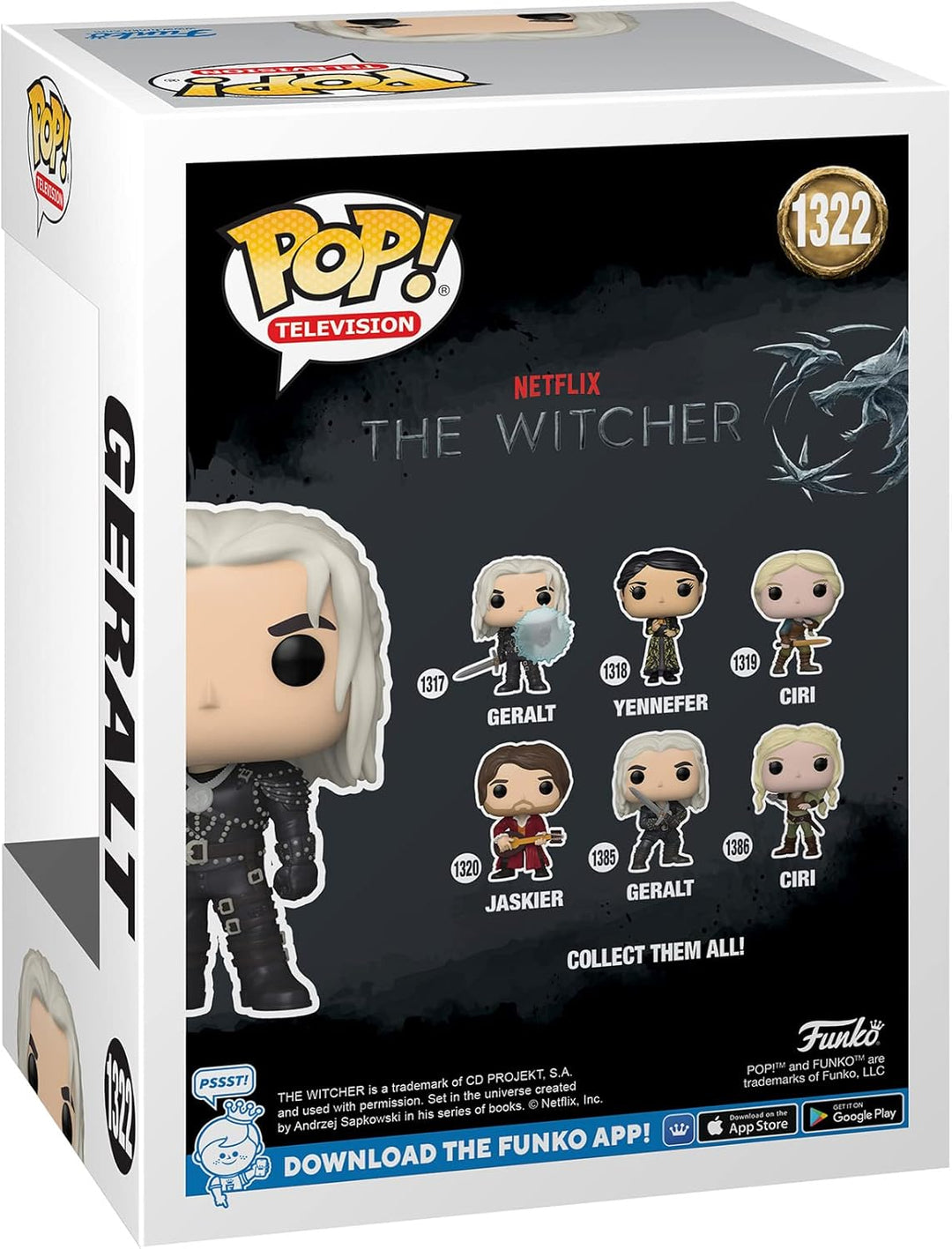 The Witcher Funko POP Geralt #1322