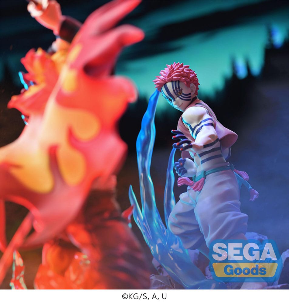 Sega Demon Slayer Xross Link Statue Akaza 12 cm