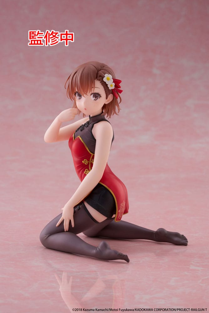 Taito A Certain Scientific Railgun PVC Statue Mikoto Misaka Chinese Dress 13 cm