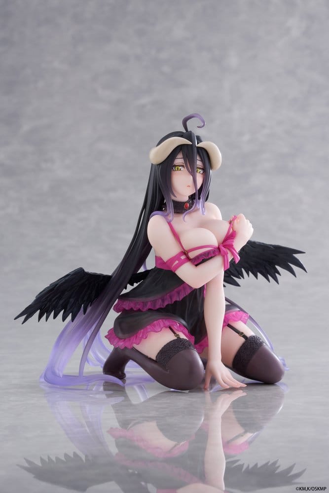 Taito Overlord Desktop Cute PVC Figur Albedo Negligee Version 13 cm