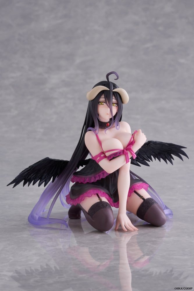 Taito Overlord Desktop Cute PVC Figur Albedo Negligee Version 13 cm
