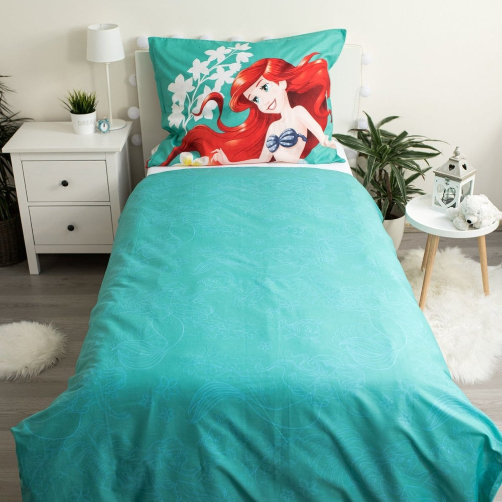 Bettwäsche Arielle Disney Princess 140x200 + 70x90 cm, 100% Baumwolle von Dilaras.at | Dein Shop für Bettwäsche Kinder