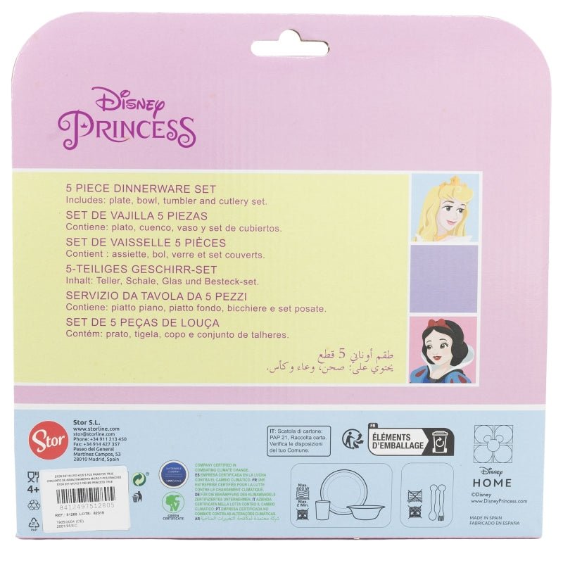 Disney Princess Geschirrset 5 pcs von Dilaras.at | Dein Shop für Trinkflasche & Brotdosen