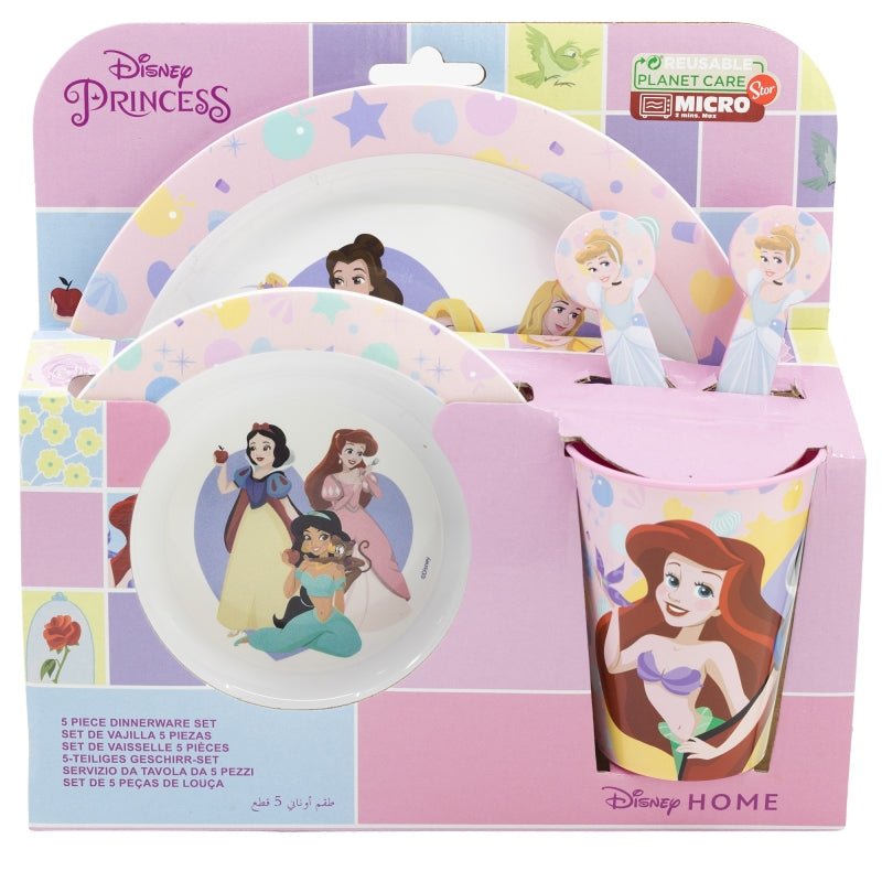 Disney Princess Geschirrset 5 pcs von Dilaras.at | Dein Shop für Trinkflasche & Brotdosen