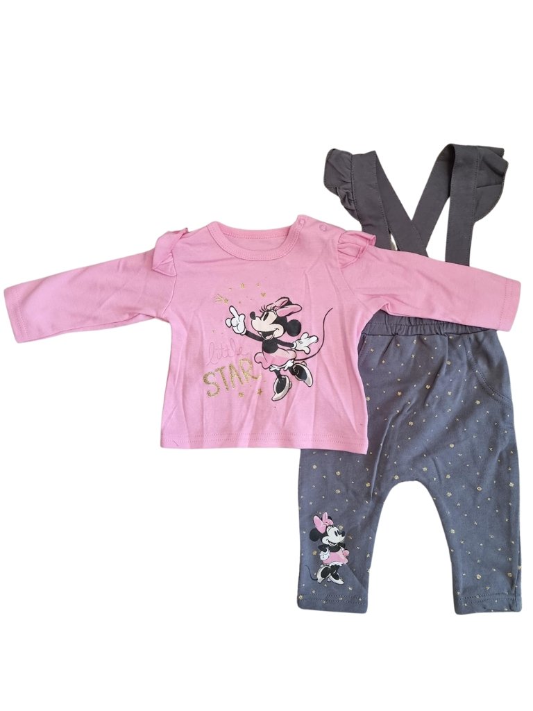 Kinderbekleidungsset Baby Minnie Mouse (T-Shirt, Latzhose) von Dilaras.at | Dein Shop für Pullover, Hose, T-Shirt