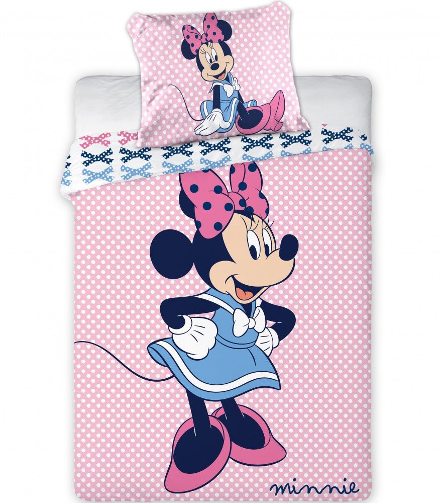 Kinderbettwäsche-Set Disney Minnie Mouse 100x135cm + 40x60cm von Dilaras.at | Dein Shop für Bettwäsche Kinder