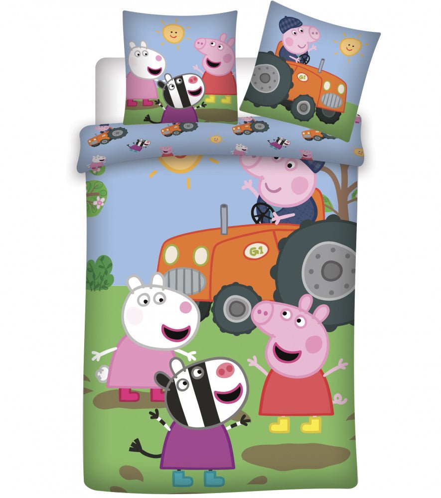 Kinderbettwäsche-Set Peppa Pig 100x135cm + 40x60cm von Dilaras.at | Dein Shop für Bettwäsche Kinder