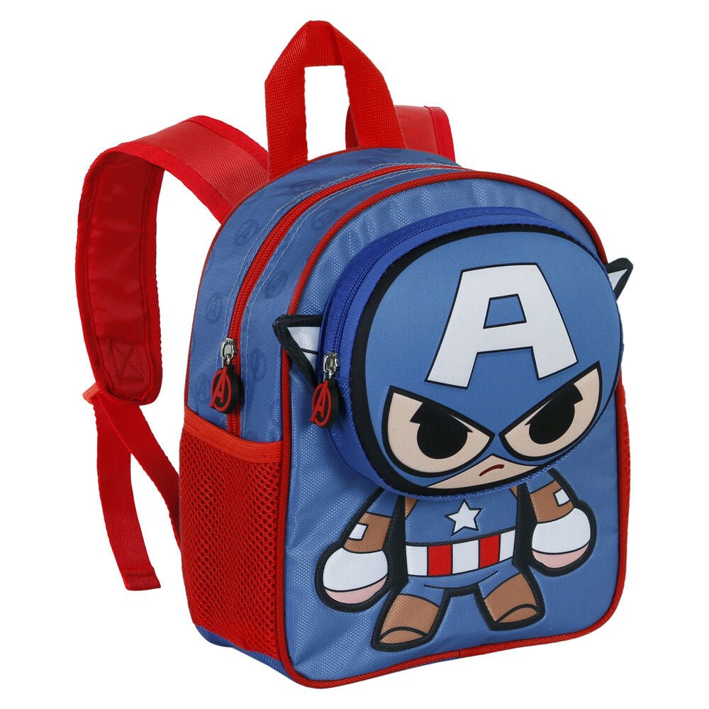 Kinderrucksack Captain America Bobblehead 28cm von Dilaras.at | Dein Shop für Kinderrucksäcke