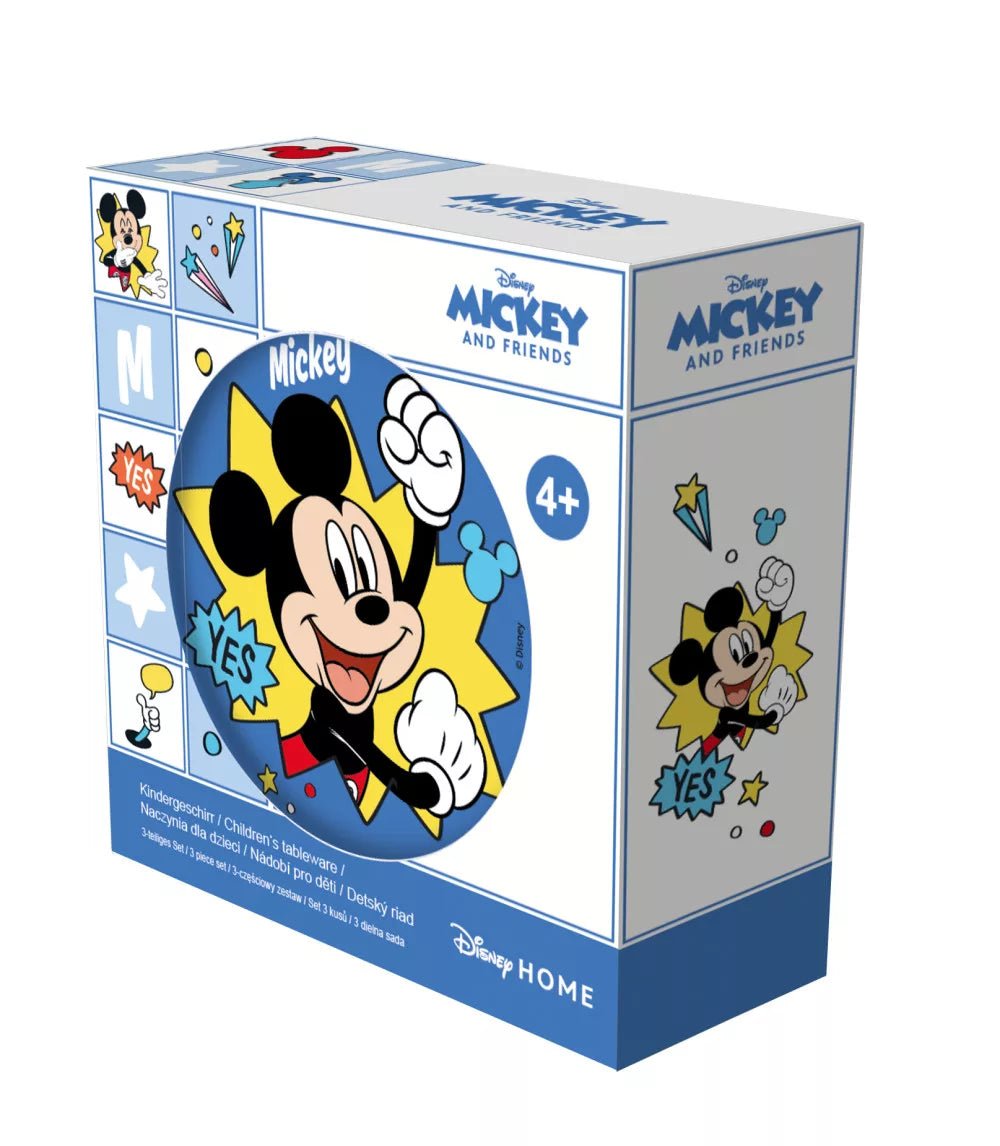 Mickey Mouse Geschirrset 3 teilig von Dilaras.at | Dein Shop für Trinkflasche & Brotdosen