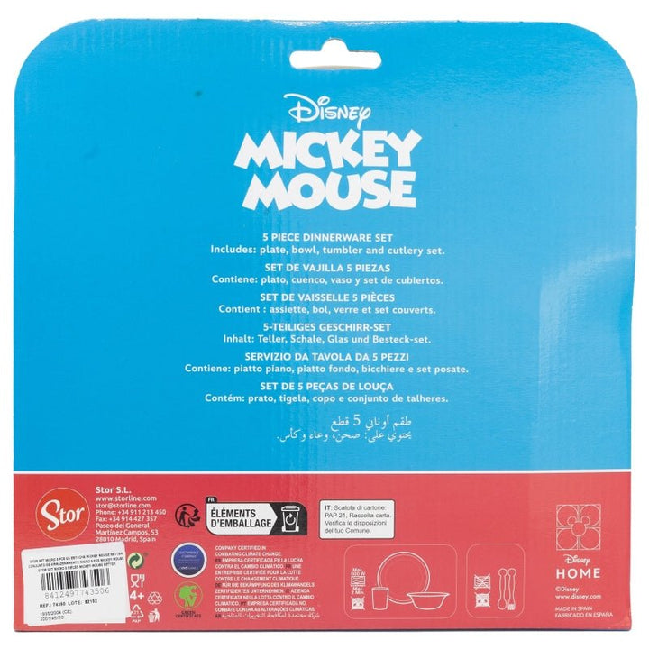 Mickey Mouse Geschirrset 5 tlg von Dilaras.at | Dein Shop für Trinkflasche & Brotdosen