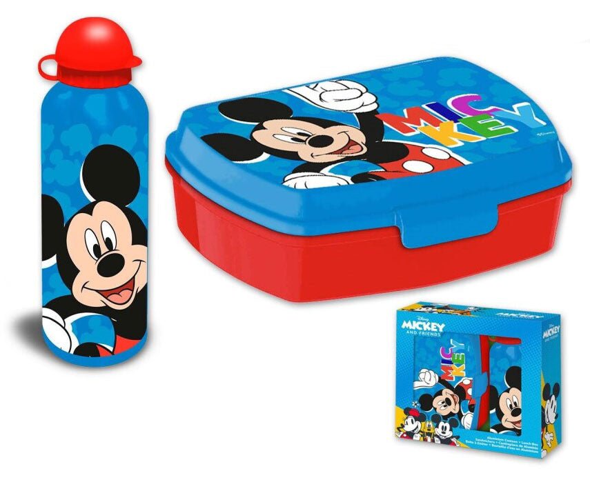 Mickey Mouse Trinkflasche & Brotdose Set von Dilaras.at | Dein Shop für Trinkflasche & Brotdosen