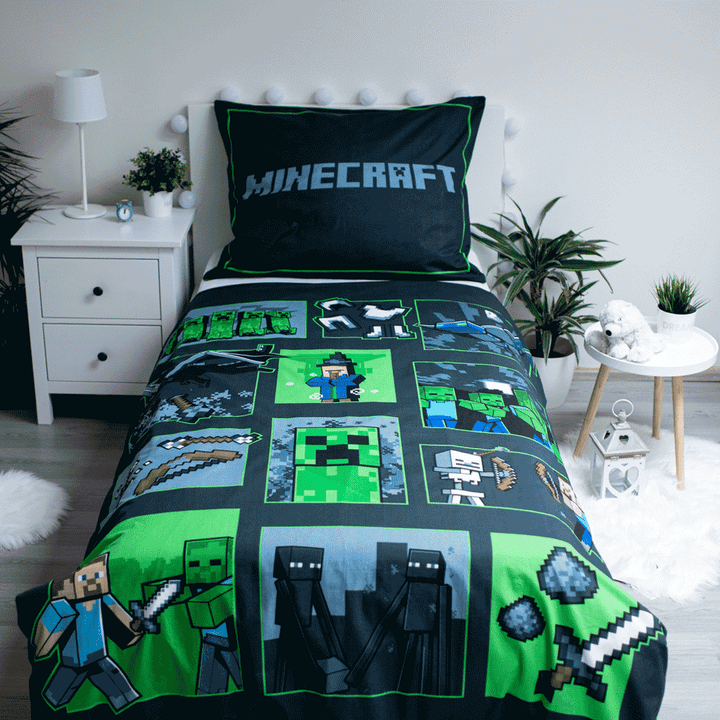 Minecraft Bettwäsche 140 x 200 cm von Dilaras.at | Minecraft Merchandise