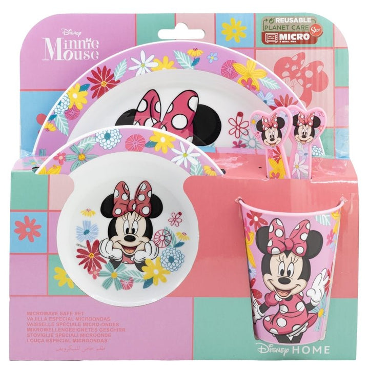 Minnie Mouse Geschirrset 5 tlg von Dilaras.at | Dein Shop für Trinkflasche & Brotdosen