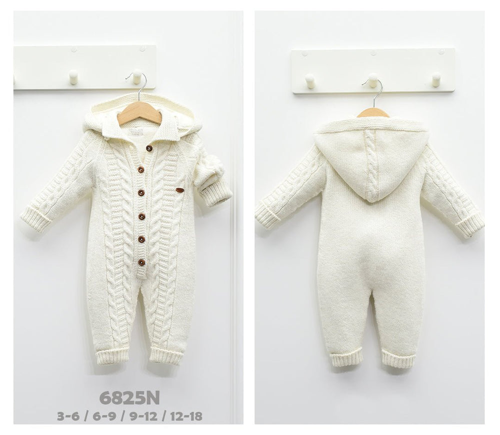 Nipperland Strick-Overall Baby mit Kapuze von Dilaras.at | Dein Shop für Baby- & Kleinkind-Kombis