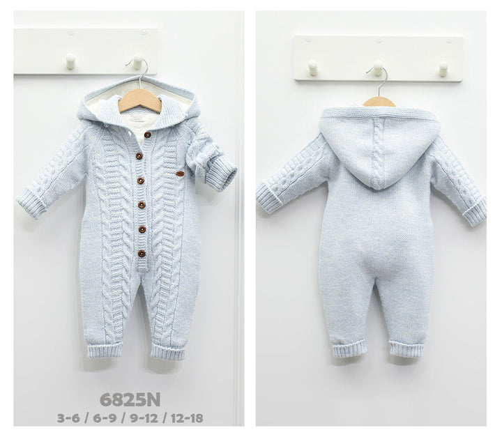 Nipperland Strick-Overall Baby mit Kapuze von Dilaras.at | Dein Shop für Baby- & Kleinkind-Kombis