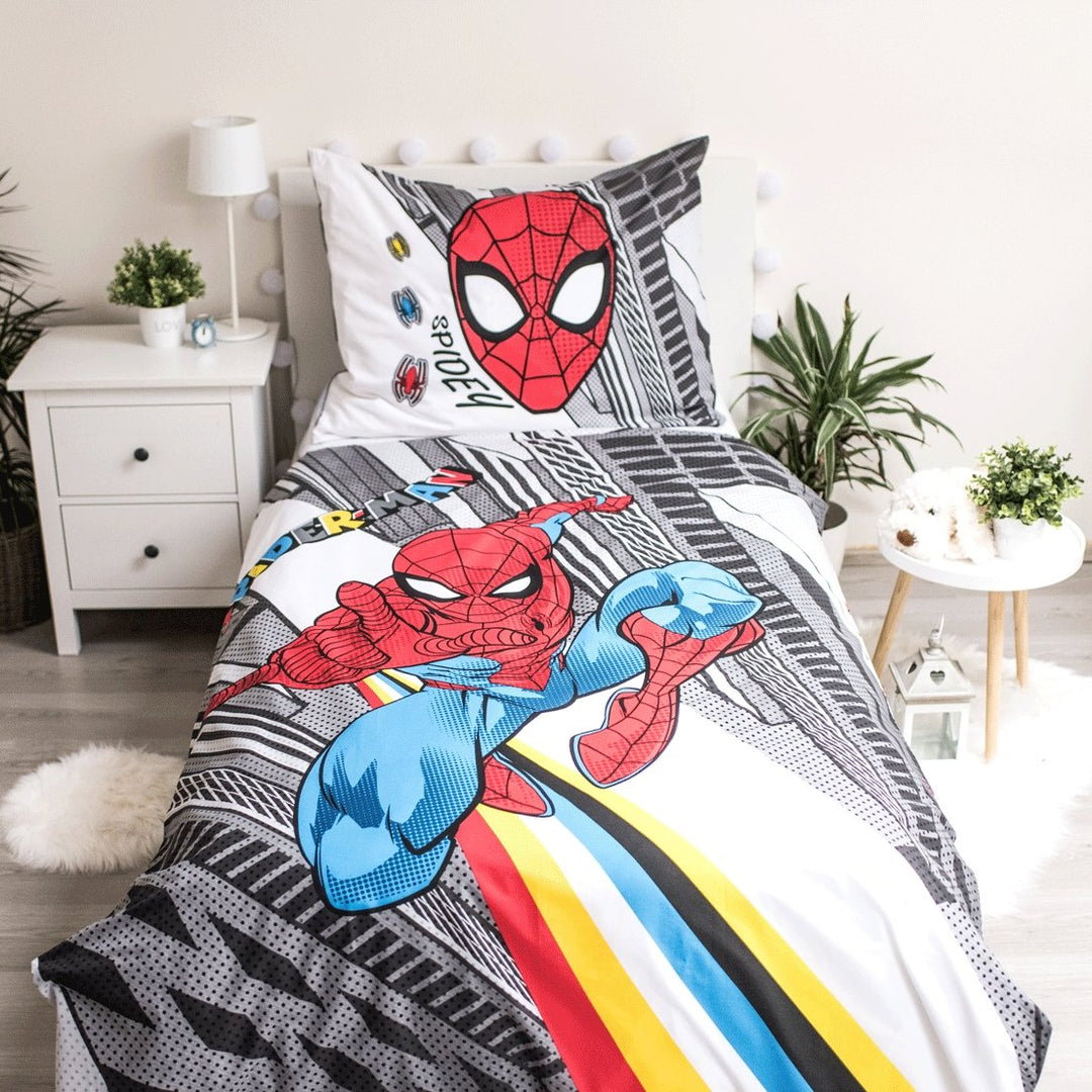 Spiderman Kinderbettwäsche 140x200 cm + 70x90 cm, 100% Baumwolle von Dilaras.at | Dein Shop für Bettwäsche Kinder