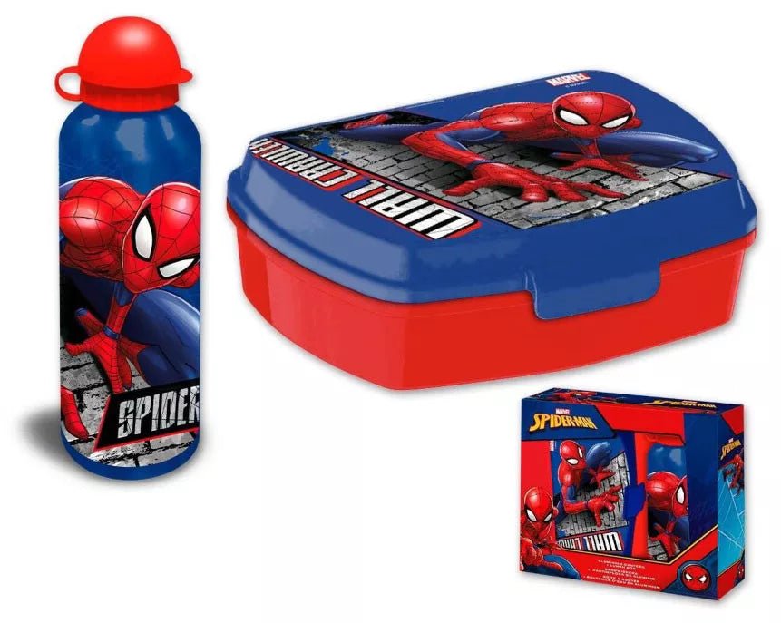 Spiderman Trinkflasche & Brotdose Set von Dilaras.at | Dein Shop für Trinkflasche & Brotdosen